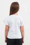 Rabbit Printed Sleeve Ruffle Girl's T-Shirt - 3