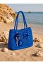 Blue Sea Themed Knitted Design Bag - 4