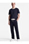 Comfortable Fit Color Contrast Wide Leg Lace-Up Waist Sweatpants