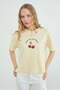 Cherry Printed Crew Neck Casual T-Shirt - 6
