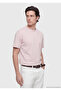تي شيرت وردي سادة بياقة دائرية مصنوع من القطن بنسبة 100%