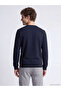 Navy Blue Crew Neck Sweatshirt - 5