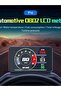 شاشة عرض رأسية P16 HUD OBD2 كمبيوتر السيارة المدمج مقياس سرعة السيارة عداد سرعة رقمي ذكي عداد سرعة عرضي... - 8