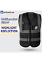 black HACHANLUN Black Reflective Vest Vest Reflective Vest Traffic Riding Vest Overalls Multi-pocket