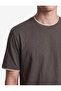 Regular Fit Short Sleeve Cotton Color Contrast Crew Neck T-Shirt - 4