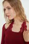 Lace Halter Neck Slim Fit Blouse - 6