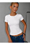 Cotton Soft Textured Natural Viscose Straight Cut Short Sleeve 3-Pack Crewneck Bluz-T-Shirt - 2
