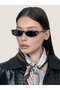 Unisex Oval Sunglasses Patterned Frame Smoked Glass Uv Protected Luka C6 - 3