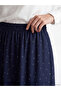 Original Elastic Waist Patterned Flared Skirt - 3