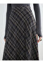 Original Beli Zippered Plaid Flared Skirt - 3
