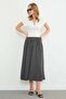 Polka Dot Modal Skirt with Elastic Waist - 5