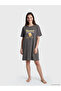 Two Mt Shop Quality Oval Collar Printed Women's Nightgown - 2