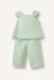 Floral Linen Look 2-Piece Set for Baby Girl (26 Sm) - 6