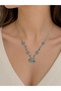 Steel Lavender Garden Necklace 45cm Steel Necklace Business Woman Style