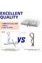 120pcs 120pcs Cotter Pins Assortment Kit, Zinc Plated Steel Cotter Pin Hair Pin Hitch Pin Cotter Fas - 5