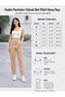Women's Pants High-Waist Pleated Carrot Leg - 6
