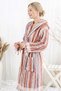 100% Cotton Chickpea Bathrobe Soft Textured Quick Water Absorbing Ecru Bathrobe Unisex Bathrobe - 3