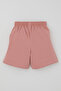 Girl's Shorts Set with Bow Patterned Shorts and Bow Accessories, Ages 1.5-5, Powder - 8