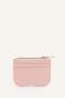 Women's Faux Leather Light Pink Card Holder I1262Axns - 2