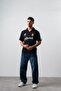 Men's Albiceleste World Cup Regular Fit Polo Neck Fan T-Shirt Black - 6