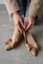 Rena Nude Bow (4cm) Pointed Toe Heeled Shoes - 2