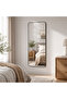 Wall Mounted Full Length Mirror, Modern Slim Rectangular Dressing Mirror, HD Clear Reflection, Space-Saving Hanging Mirror for Bedroom, Living Room and Entryway Mirror 30x120 cm - 5