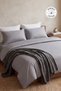 Line Cotton Duvet Cover Set 4 Piece Striped Satin Duvet Cover Set Gray | Hotel Duvet Cover