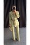Women's Rose Accessory Detailed Suit - Stylish and Elegant - 7