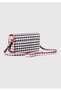 Girl's Black Strappy Plaid Bag - 2