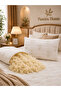 Quilted 100% Merino Beaded Wool Pillow Set 2 Pieces - 2