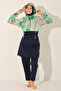 Crop Look Hijab Swimsuit with Hat - Alf26301 - 2