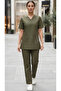 Housemaid/Baby Sitter/Khadama/Nanny Uniform Set, Top with Pockets and Trousers,COTTON - 2