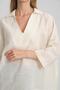V-Neck Thin Linen Oversized Blouse (B24-002) - 4
