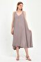 TIE-DETAIL STRAP MIDI DRESS (B23-00133) - 3