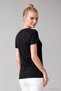 Women's Viscose Flowy V-Neck T-Shirt Black - Soft and Comfortable - 4