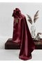 Crystal Scarf Shiny Satin Textured Hijab Evening Dress Scarf 95X95 cm - 2