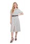 White Polka Dot Short Sleeve Dress