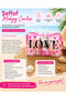 Transparent Love Printed Heart Pattern Makeup Bag Zippered Cosmetic Bag Travel and Daily Use - 2