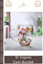 # Cambardak Organic Flowered Heat Resistant Borosilicate Handmade Aesthetic Glass Handmade Cup 350ml - 3