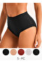 Set of 5 - Full Brief High Waist Bow Accent