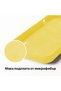 iPhone 14 Silicone case, with microfiber, thin, protective, raised edges, yellow - 5
