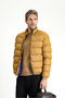 Windproof Sports Inflatable Jacket with Bag, Stand Collar, Zipper, and Pockets - 4