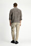 Tapered Fit Lycra Velvet Trousers - 6