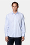Long Sleeve Classic Non-Iron Iron-Free Striped 100% Cotton Shirt