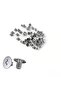 M2X2.5(5mm) 100PCS M2 M3 NVMe SSD Mounting Screws Nickel-Plated Phillips CM Screws for PC Motherbo - 8