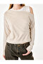 Slim Fit Viscose Blended Asymmetrical Collar Long Sleeve Layered T-Shirt - 5