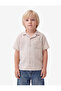 Linen and Viscose Blend Turn-Down Collar Pocketed Short Sleeve Shirt - 2