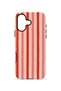 iPhone 17 Vorian Double Layer Case Coral Cream Stripe - 4