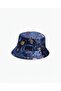 Unisex Safari Hat with Pattern Fo 7065 Navy Blue Unisex Safari Hat with Pattern Fo 7065 Navy Blue - Sun Protection, Wide Brim, Durable and Lightweight Outdoor Bucket Hat - 2