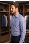 Men's Long Sleeve Striped Cotton Regular Fit Premium Men's Shirt - 2
